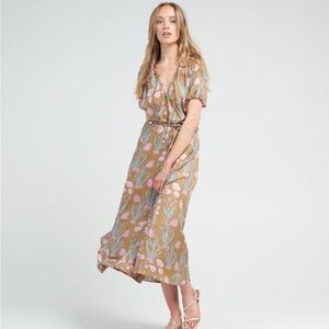 Hannah Artwear Alina Silk Floral Maxi Dress